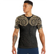 RugbyLife Clothing - Polynesian Tattoo Style - Gold Version T-Shirt A7