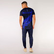 RugbyLife Clothing - New Zealand Aotearoa Maori Fern - Blue Version T-Shirt and Jogger Pants A7