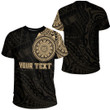 RugbyLife Clothing - Polynesian Tattoo Style - Gold Version T-Shirt A7 | RugbyLife
