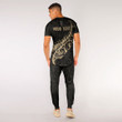 RugbyLife Clothing - (Custom) New Zealand Aotearoa Maori Fern - Gold Version T-Shirt and Jogger Pants A7