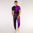 RugbyLife Clothing - Polynesian Tattoo Style - Pink Version T-Shirt and Jogger Pants A7 | RugbyLife
