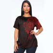 RugbyLife Clothing - Polynesian Tattoo Style Maori - Special Tattoo - Red Version T-Shirt A7