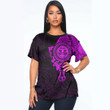 RugbyLife Clothing - Polynesian Tattoo Style Maori - Special Tattoo - Pink Version T-Shirt A7