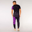 RugbyLife Clothing - Polynesian Tattoo Style Tattoo - Pink Version T-Shirt and Jogger Pants A7