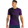 RugbyLife Clothing - Polynesian Tattoo Style Surfing - Purple Version T-Shirt A7
