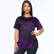 RugbyLife Clothing - Polynesian Tattoo Style Surfing - Purple Version T-Shirt A7