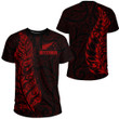 RugbyLife Clothing - New Zealand Aotearoa Maori Silver Fern - Red Version T-Shirt A7 | RugbyLife