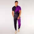 RugbyLife Clothing - Polynesian Tattoo Style Tatau - Pink Version T-Shirt and Jogger Pants A7 | RugbyLife