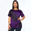 RugbyLife Clothing - Polynesian Tattoo Style Butterfly Special Version - Purple Version T-Shirt A7