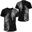 RugbyLife Clothing - Polynesian Tattoo Style Maori Silver Fern - T-Shirt A7 | RugbyLife