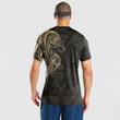RugbyLife Clothing - (Custom) Polynesian Tattoo Style Horse - Gold Version T-Shirt A7