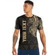 RugbyLife Clothing - (Custom) Polynesian Tattoo Style Horse - Gold Version T-Shirt A7