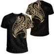 RugbyLife Clothing - Polynesian Tattoo Style Tatau - Gold Version T-Shirt A7 | RugbyLife