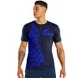 RugbyLife Clothing - New Zealand Aotearoa Maori Silver Fern - Blue Version T-Shirt A7