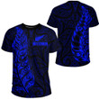 RugbyLife Clothing - New Zealand Aotearoa Maori Silver Fern - Blue Version T-Shirt A7 | RugbyLife
