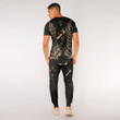 RugbyLife Clothing - New Zealand Aotearoa Maori Silver Fern New - Gold Version T-Shirt and Jogger Pants A7