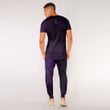 RugbyLife Clothing - Polynesian Tattoo Style Tattoo - Purple Version T-Shirt and Jogger Pants A7