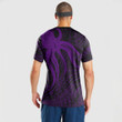 RugbyLife Clothing - Polynesian Tattoo Style Octopus Tattoo - Purple Version T-Shirt A7