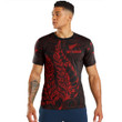 RugbyLife Clothing - New Zealand Aotearoa Maori Silver Fern New - Red Version T-Shirt A7