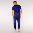 RugbyLife Clothing - Polynesian Tattoo Style Butterfly - Blue Version T-Shirt and Jogger Pants A7