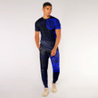 RugbyLife Clothing - Polynesian Tattoo Style Tatau - Blue Version T-Shirt and Jogger Pants A7 | RugbyLife