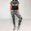 RugbyLife Clothing - Polynesian Tattoo Style Maori Traditional Mask T-Shirt and Jogger Pants A7