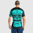 RugbyLife Clothing - Polynesian Tattoo Style Tiki - Cyan Version T-Shirt A7