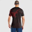 RugbyLife Clothing - Polynesian Tattoo Style Crow - Red Version T-Shirt A7