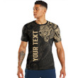 RugbyLife Clothing - (Custom) Polynesian Tattoo Style - Gold Version T-Shirt A7