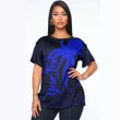RugbyLife Clothing - Polynesian Tattoo Style Octopus Tattoo - Blue Version T-Shirt A7