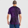 RugbyLife Clothing - Polynesian Tattoo Style Horse - Purple Version T-Shirt A7