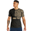 RugbyLife Clothing - (Custom) Polynesian Tattoo Style - Gold Version T-Shirt A7