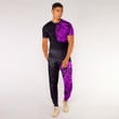 RugbyLife Clothing - Kite Surfer Maori Tattoo With Sun And Waves - Pink Version T-Shirt and Jogger Pants A7 | RugbyLife