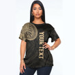 RugbyLife Clothing - (Custom) Polynesian Tattoo Style - Gold Version T-Shirt A7