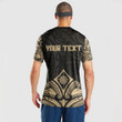 RugbyLife Clothing - (Custom) Polynesian Tattoo Style Flower - Gold Version T-Shirt A7