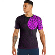 RugbyLife Clothing - Polynesian Tattoo Style Turtle - Pink Version T-Shirt A7