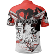 Dragons Polo Shirt St. George Aboriginal White TH5