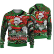 Rugby Life Clothing - (Custom) South Sydney Rabbitohs Mascot Christmas Knitted Sweater A31