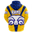 (Custom) Adelaide Rams (Yellow) - Rugby Team Hoodie | Lovenewzealand.co
