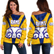 Adelaide Rams (Yellow) - Rugby Team Off Shoulder Sweaters | Lovenewzealand.co