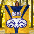Love New Zealand Blanket - Adelaide Rams (Yellow) - Rugby Team Premium Blanket | lovenewzealand.co
