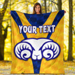 Love New Zealand Blanket - (Custom) Adelaide Rams (Yellow) - Rugby Team Premium Blanket | lovenewzealand.co
