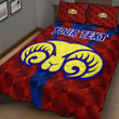 (Custom) Adelaide Rams - Rugby Team Quilt Bed Set | lovenewzealand.co
