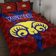 (Custom) Adelaide Rams - Rugby Team Quilt Bed Set | lovenewzealand.co
