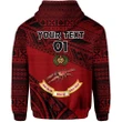 (Custom Personalised) Rewa Rugby Union Fiji Hoodie Special Version - Red NO.1, Custom Text And Number | Lovenewzealand.co