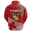 Tonga Hoodie Coconut Leaves Rugby Style K16| Lovenewzealand.co