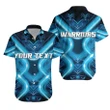 (Custom Personalised) New Zealand Warriors Rugby Hawaiian Shirt Original Style - Blue K8 | Lovenewzealand.co
