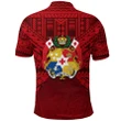 (Custom Personalised) Tonga Rugby Polo Shirt Polynesian Tattoo Seashore K36 | Lovenewzealand.co