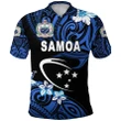 (Custom Personalised) Manu Samoa Rugby Polo Shirt Unique Vibes - Blue, Custom Text And Number K8 | Lovenewzealand.co