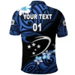 (Custom Personalised) Manu Samoa Rugby Polo Shirt Unique Vibes - Blue, Custom Text And Number K8 | Lovenewzealand.co